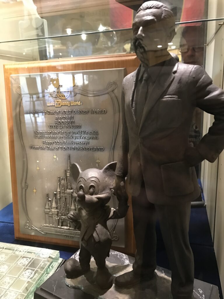 Disney University lobby trophy case